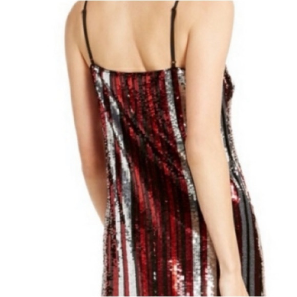 Bar III Sequin Stripe Mini Dress - Picture 4 of 15